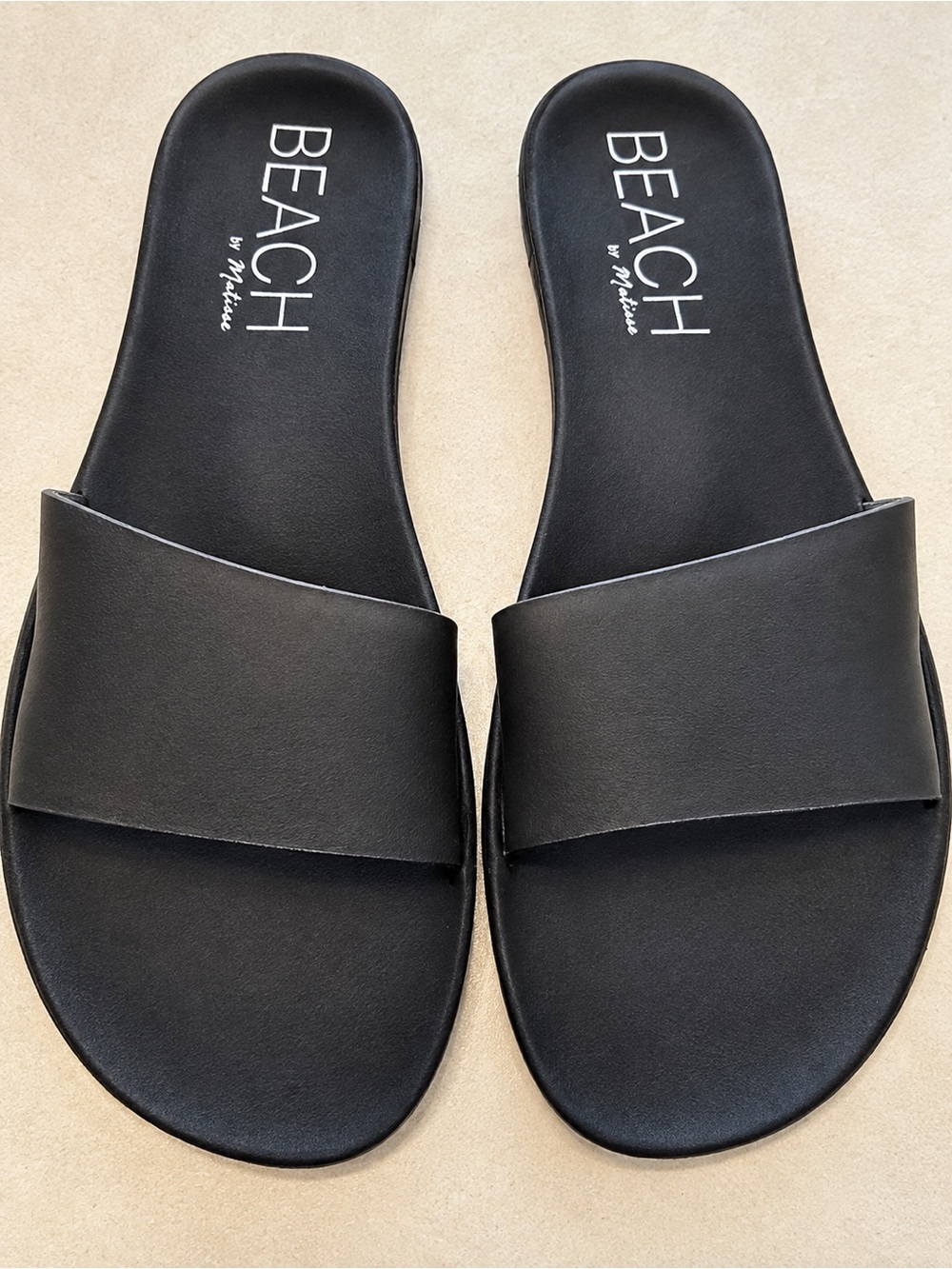 Beach by Matilda Jane - Jelly Slide Sandals in Black - US Size 8